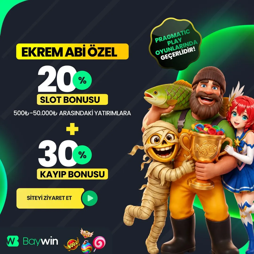 Ekremabi Üyelerine Özel %20 Slot Bonusu BAYWİN'de!