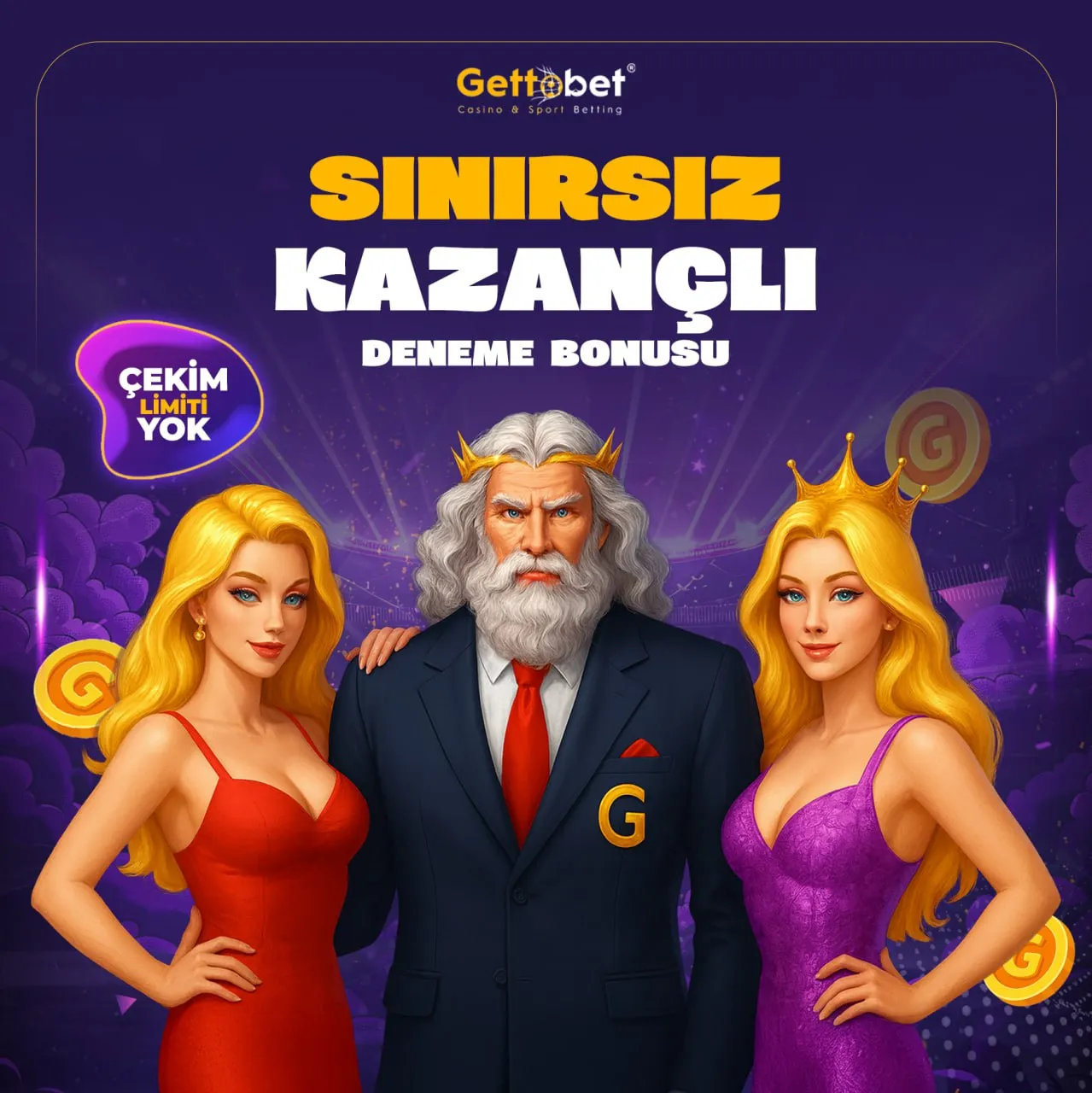 SINIRSIZ ÇEKİMLİ DENEME BONUSU